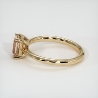 1.30 Ct. Peach Sapphire Ring, 10K Yellow Gold 4