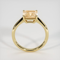 4.20 Ct. Peach Sapphire Ring, 10K Yellow Gold 3