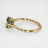 1.22 Ct. Green Sapphire Ring, 10K Yellow Gold 4