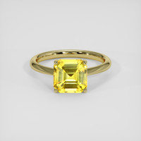 3.04 Ct. Yellow Sapphire Ring, 10K Yellow Gold 1