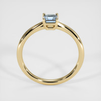 0.48 Ct. Greenish Blue Sapphire Ring, 14K Yellow Gold 3