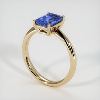 1.79 Ct. Blue Sapphire Ring, 14K Yellow Gold 2