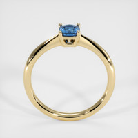 0.49 Ct. Blue Sapphire Ring, 14K Yellow Gold 3