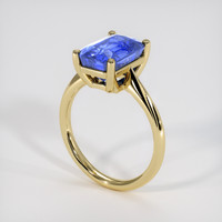 4.67 Ct. Blue Sapphire Ring, 14K Yellow Gold 2