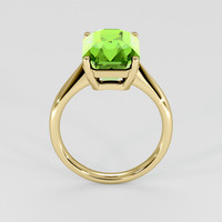 6.45 Ct. Green Peridot Ring, 14K Yellow Gold 3