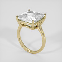 7.21 Ct. White Goshenite Ring, 14K Yellow Gold 2