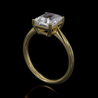 2.00 Ct. Gemstone Ring, 14K Yellow Gold 2