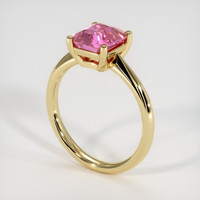1.52 Ct. Pink Sapphire Ring, 14K Yellow Gold 2