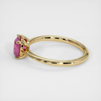 1.39 Ct. Pink Sapphire Ring, 14K Yellow Gold 4