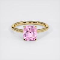 2.62 Ct. Pink Sapphire Ring, 14K Yellow Gold 1