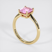 2.62 Ct. Pink Sapphire Ring, 14K Yellow Gold 2