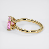 2.62 Ct. Pink Sapphire Ring, 14K Yellow Gold 4