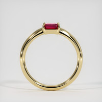 0.98 Ct. Ruby Ring, 14K Yellow Gold 3