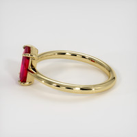 0.98 Ct. Ruby Ring, 14K Yellow Gold 4