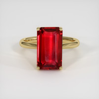 5.02 Ct. Ruby Ring, 14K Yellow Gold 1