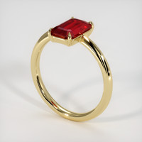 1.20 Ct. Ruby Ring, 14K Yellow Gold 2