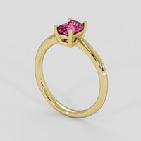 1.08 Ct. Pink Sapphire Ring, 14K Yellow Gold 2
