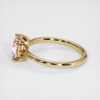 1.57 Ct. Padparadscha Sapphire Ring, 14K Yellow Gold 4