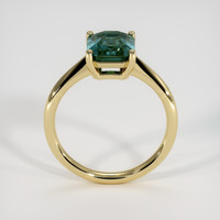3.05 Ct. Bluish Green Sapphire Ring, 14K Yellow Gold 3