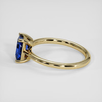 1.30 Ct. Blue Sapphire Ring, 14K Yellow Gold 4
