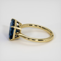 4.27 Ct. Blue Sapphire Ring, 14K Yellow Gold 4