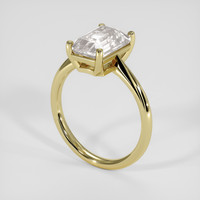 3.59 Ct. White Sapphire Ring, 14K Yellow Gold 2