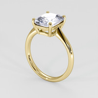3.56 Ct. Blue Sapphire Ring, 14K Yellow Gold 2