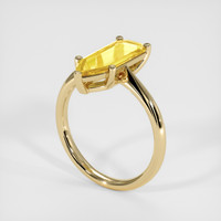1.88 Ct. Yellow Sapphire Ring, 14K Yellow Gold 2