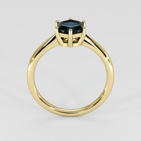 1.27 Ct. Greenish Blue Sapphire Ring, 14K Yellow Gold 3
