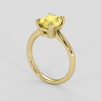 2.10 Ct. Yellow Sapphire Ring, 14K Yellow Gold 2