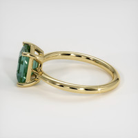 2.12 Ct. Green Sapphire Ring, 14K Yellow Gold 4