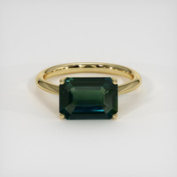 4.07 Ct. Sapphire Ring, 14K Yellow Gold 1