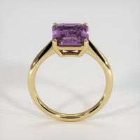 4.43 Ct. Purple Sapphire Ring, 14K Yellow Gold 3