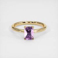 1.00 Ct. Sapphire Ring, 14K Yellow Gold 1
