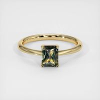 0.97 Ct. Sapphire Ring, 14K Yellow Gold 1
