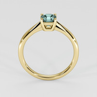 0.85 Ct. Greyish Blue Sapphire Ring, 14K Yellow Gold 3