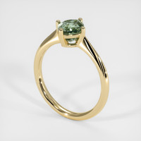 1.22 Ct. Green Sapphire Ring, 14K Yellow Gold 2