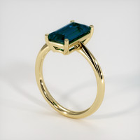 3.77 Ct. Sapphire Ring, 14K Yellow Gold 2