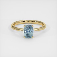 1.88 Ct. Greenish Blue Sapphire Ring, 14K Yellow Gold 1