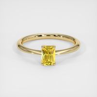 0.64 Ct. Yellow Sapphire Ring, 14K Yellow Gold 1