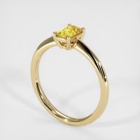 0.64 Ct. Sapphire Ring, 14K Yellow Gold 2