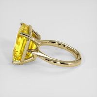 16.34 Ct. Yellow Sapphire Ring, 14K Yellow Gold 4