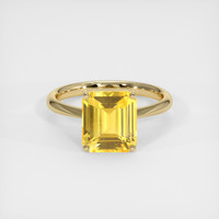 3.14 Ct. Sapphire Ring, 14K Yellow Gold 1