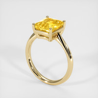 3.14 Ct. Sapphire Ring, 14K Yellow Gold 2