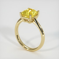 3.56 Ct. Sapphire Ring, 14K Yellow Gold 2