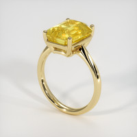 5.02 Ct. Yellow Sapphire Ring, 14K Yellow Gold 2