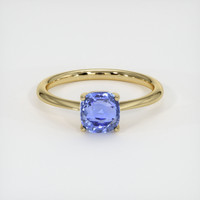 2.01 Ct. Blue Sapphire Ring, 18K Yellow Gold 1