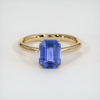 1.79 Ct. Blue Sapphire Ring, 18K Yellow Gold 1