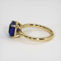 3.22 Ct. Blue Sapphire Ring, 18K Yellow Gold 4