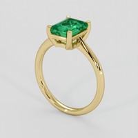 1.43 Ct. Emerald Ring, 18K Yellow Gold 2